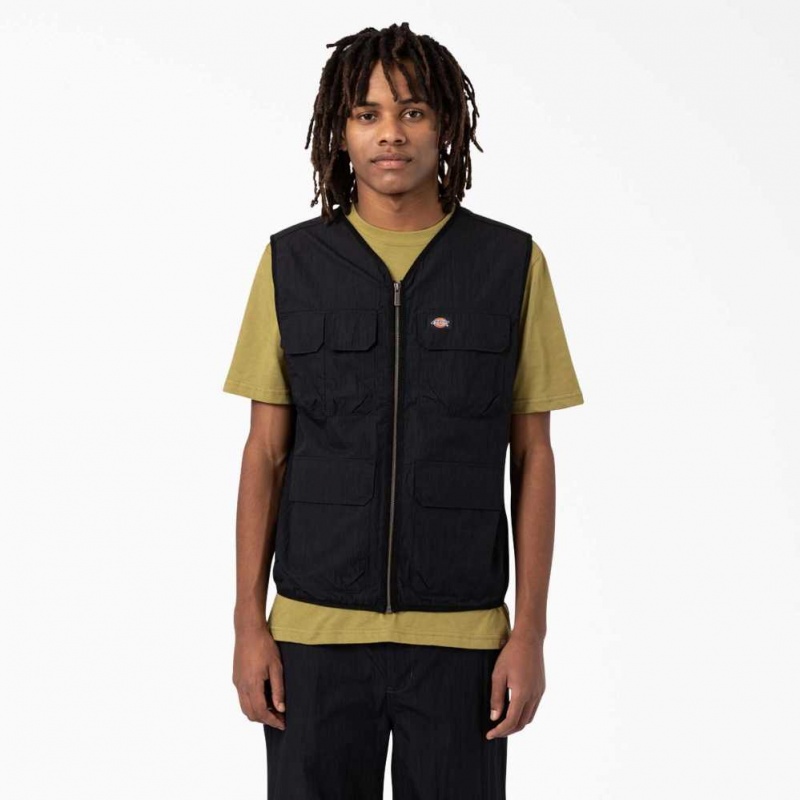 Dickies Pacific Utility Vest Černé | CZ0000306