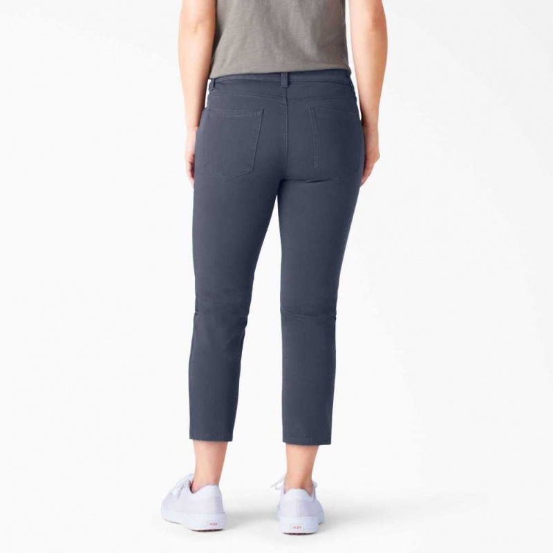 Dickies Perfect Shape Hubená Fit Capri Tmavě Blankyt | CZ0001549