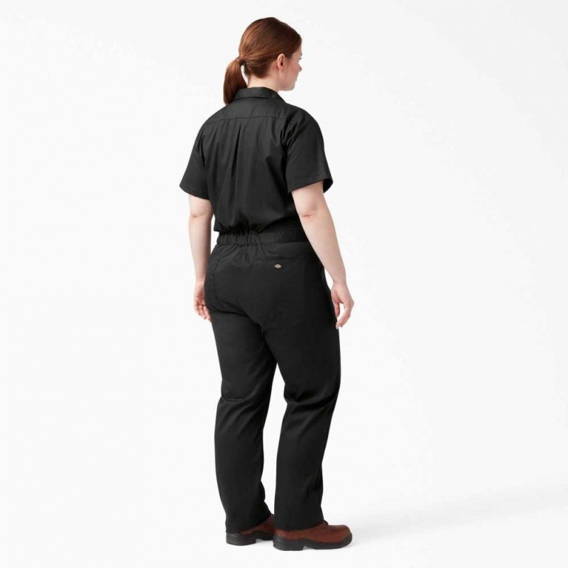 Dickies Plus FLEX Cooling Krátké Sleeve Coveralls Černé | CZ0002206