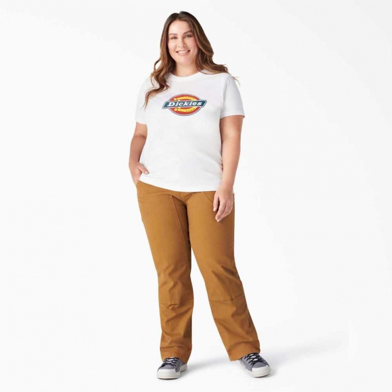 Dickies Plus Logo Grafická T-Shirt Bílé | CZ0001030