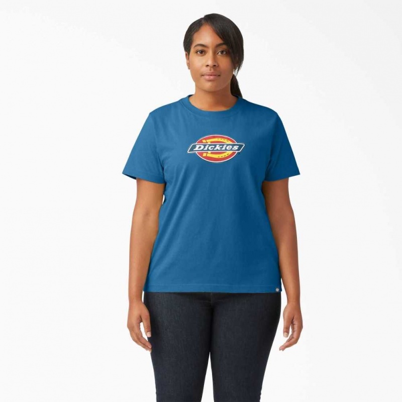 Dickies Plus Logo Grafická T-Shirt Blankyt | CZ0000965