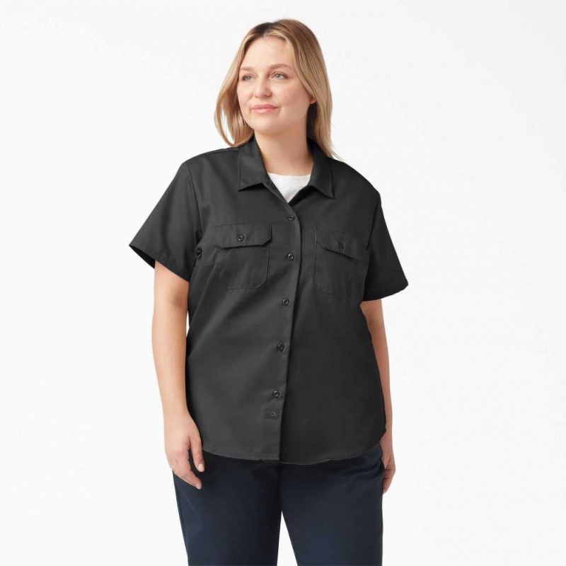 Dickies Plus Original 574 Pracovní Shirt Černé | CZ0000340