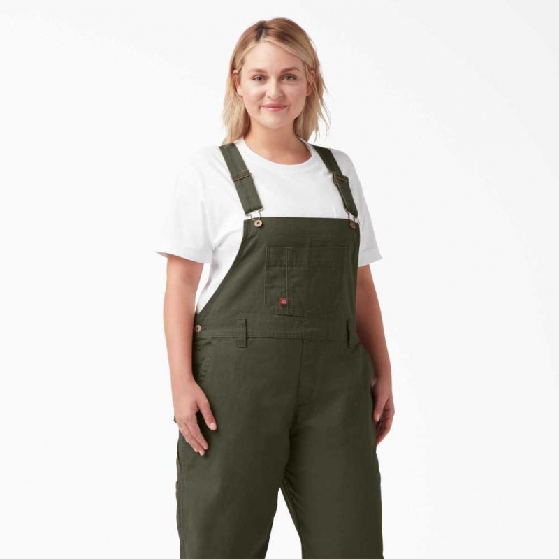 Dickies Plus Relaxed Fit Rovný Leg Bib Overalls Regular | CZ0001571