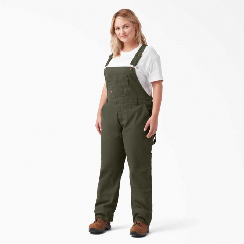 Dickies Plus Relaxed Fit Rovný Leg Bib Overalls Regular | CZ0001571