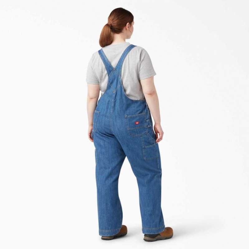 Dickies Plus Relaxed Fit Rovný Leg Bib Overalls Regular | CZ0001574