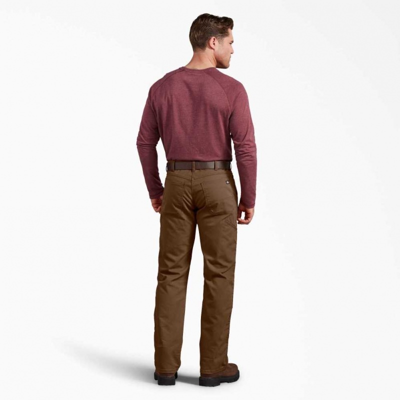 Dickies Regular Fit Duck Double Knee Pants Hnědé | CZ0002168