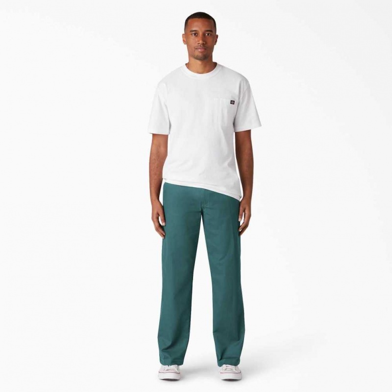 Dickies Regular Fit Twill & Ripstop Pants Zelene | CZ0001468