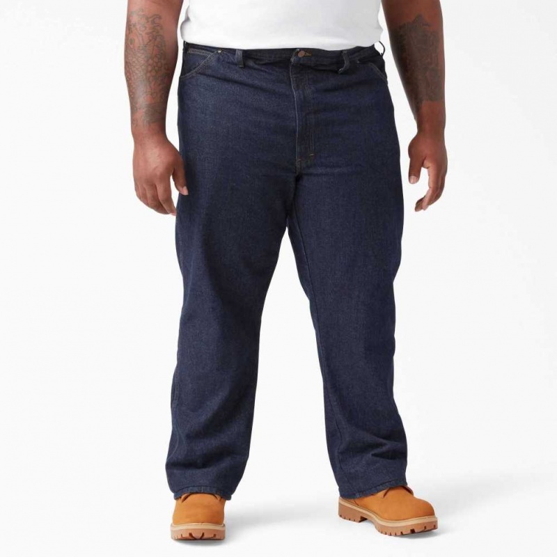 Dickies Regular Rovný Fit Denim Jeans Indigo Blankyt | CZ0001663