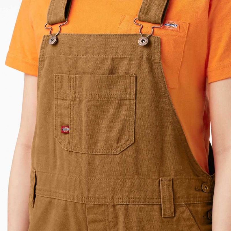 Dickies Relaxed Fit Bib Overalls Hnědé | CZ0001586