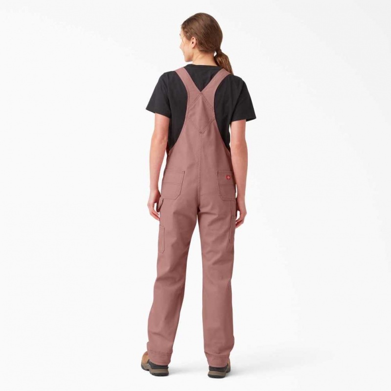 Dickies Relaxed Fit Bib Overalls Růžové | CZ0001583