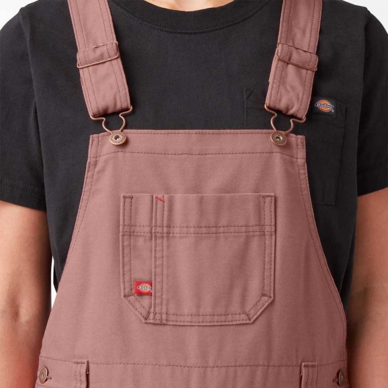 Dickies Relaxed Fit Bib Overalls Růžové | CZ0001583