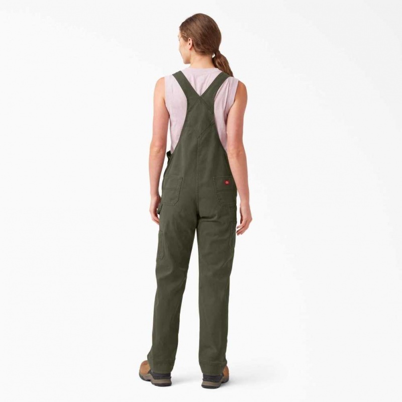 Dickies Relaxed Fit Bib Overalls Zelene | CZ0001594