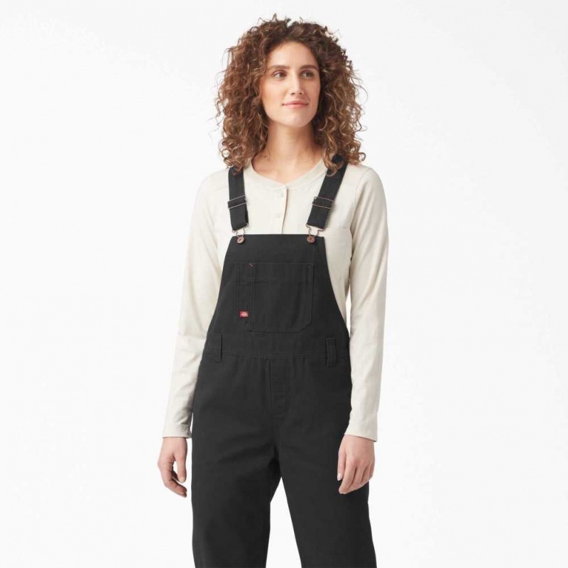 Dickies Relaxed Fit Bib Overalls Černé | CZ0001584