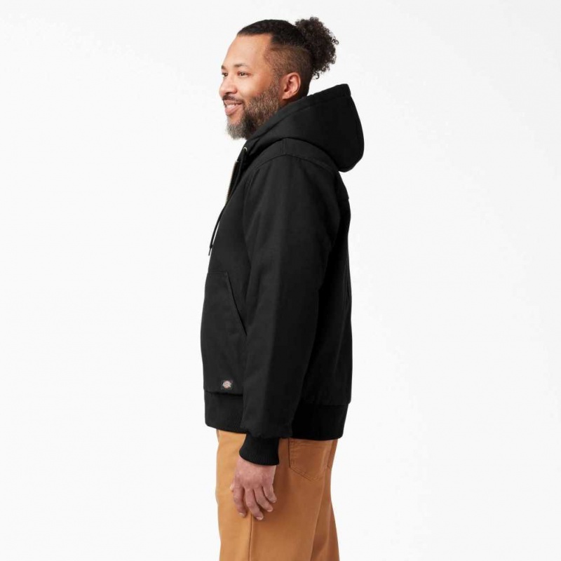 Dickies Rigid Duck S Kapucí Jacket Černé | CZ0001703