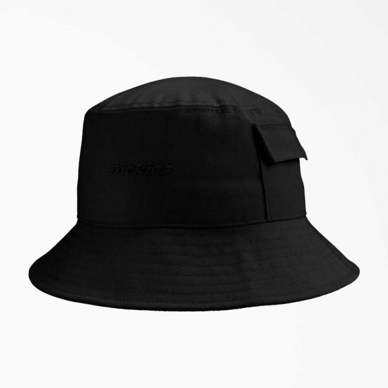 Dickies Script Logo Bucket Hat Černé | CZ0001968