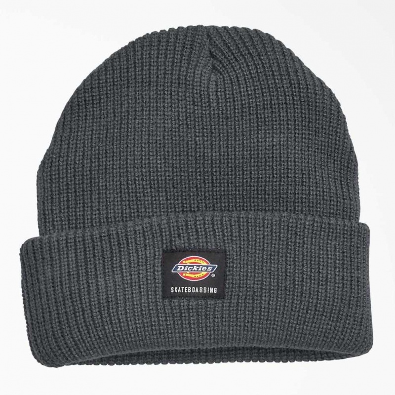 Dickies Skateboarding Cuffed Beanie Charcoal Gray | CZ0002004