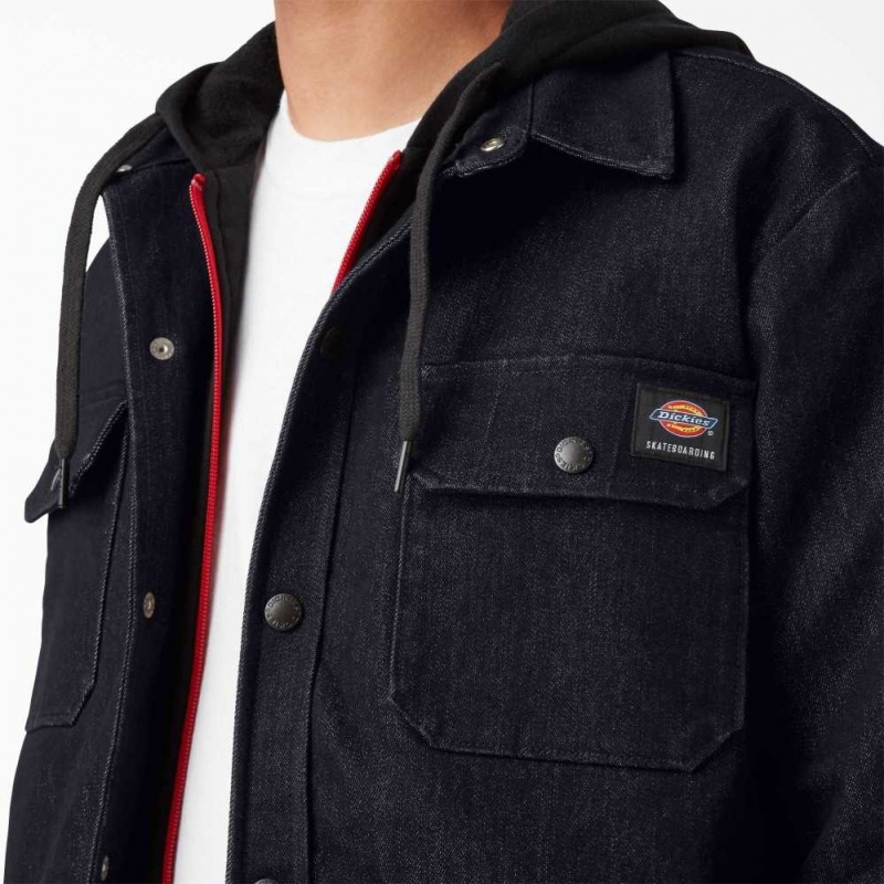 Dickies Skateboarding Denim Shirt Jacket Indigo Blankyt | CZ0001346