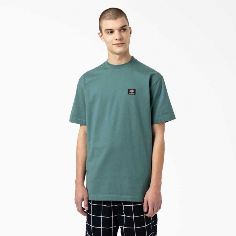 Dickies Skateboarding Mount Vista T-Shirt Zelene | CZ0000856