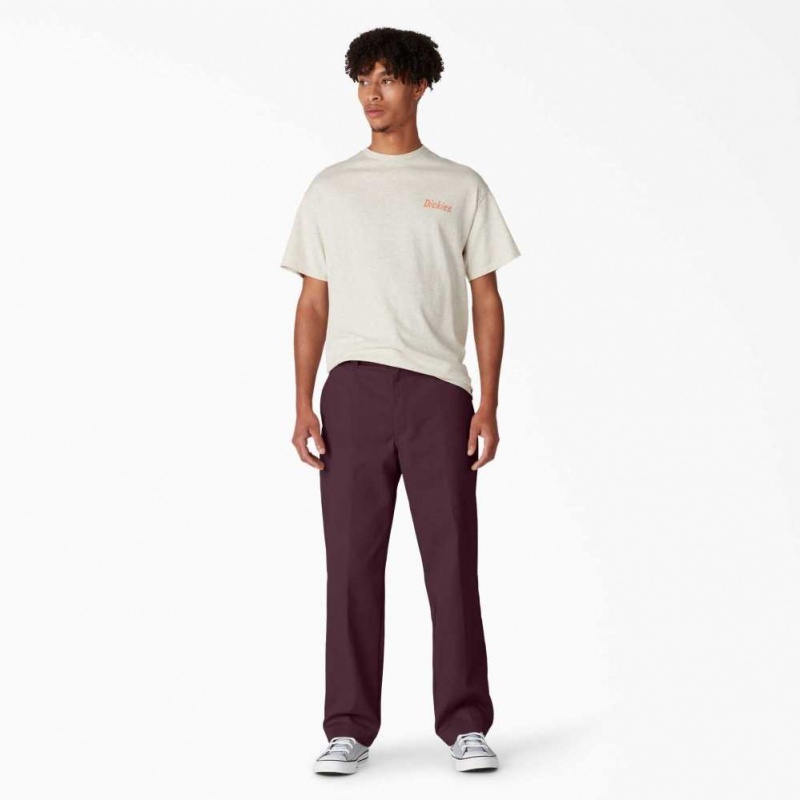 Dickies Skateboarding Regular Fit Twill Pants Vínové | CZ0001162