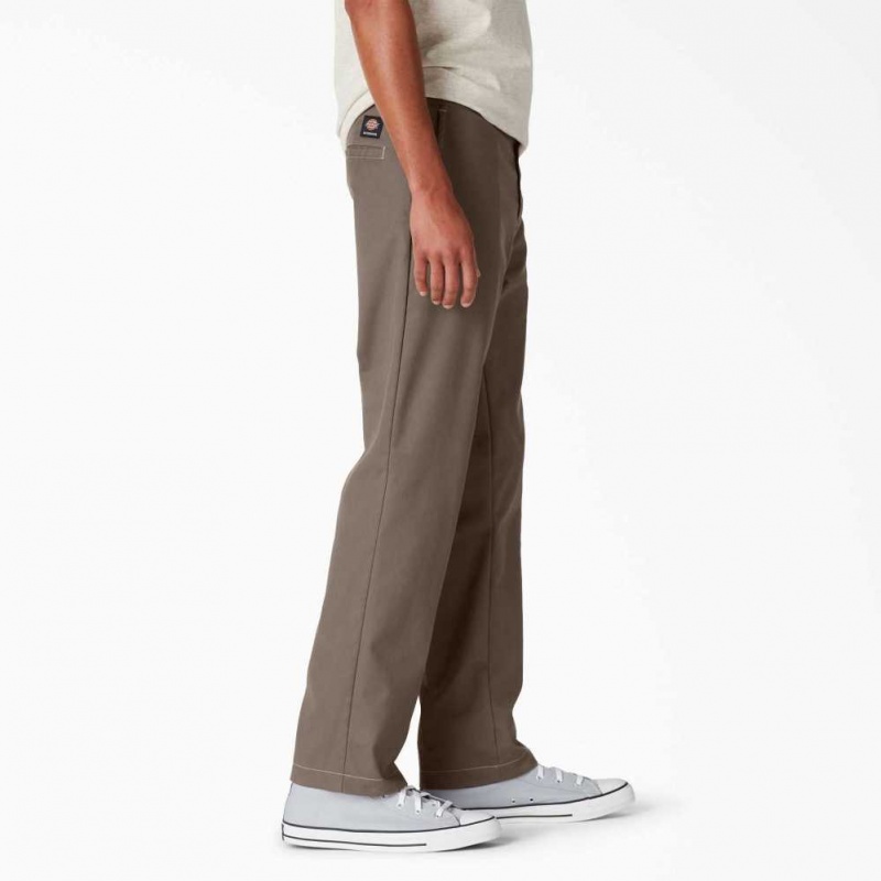 Dickies Skateboarding Slim Fit Pants Mushroom Contrast Topstitch | CZ0001163