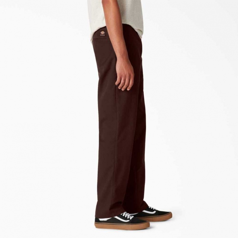 Dickies Skateboarding Slim Fit Pants Čokolády Hnědé | CZ0001151