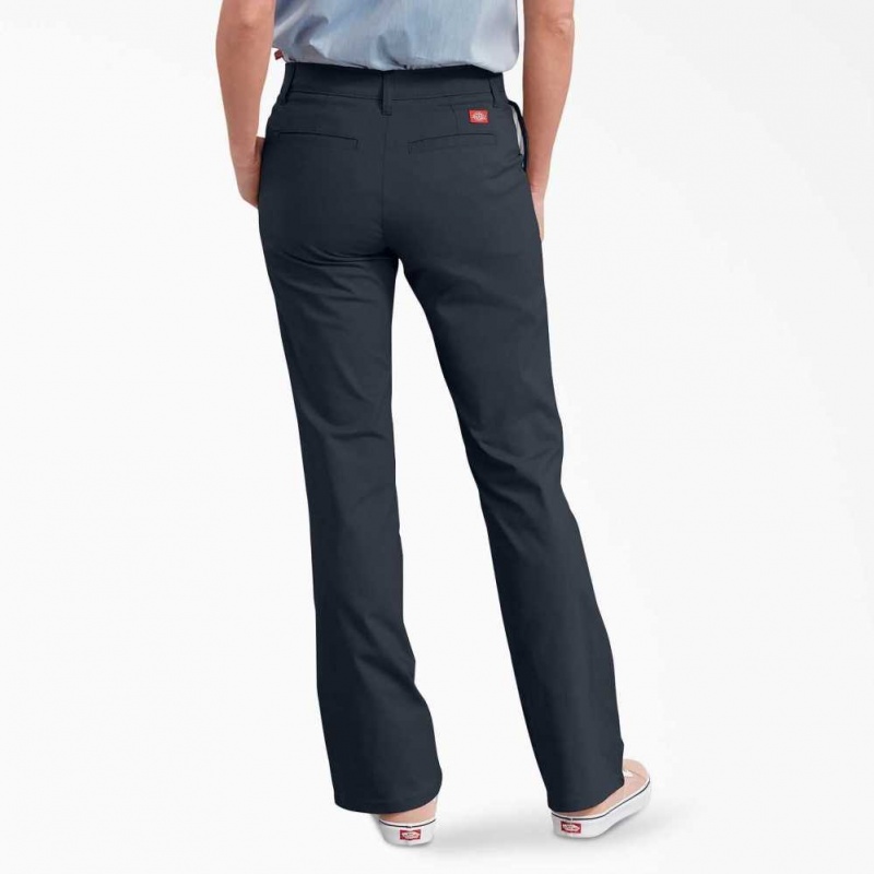 Dickies Slim Fit Bootcut Pants Tmavě Tmavě Blankyt | CZ0000060