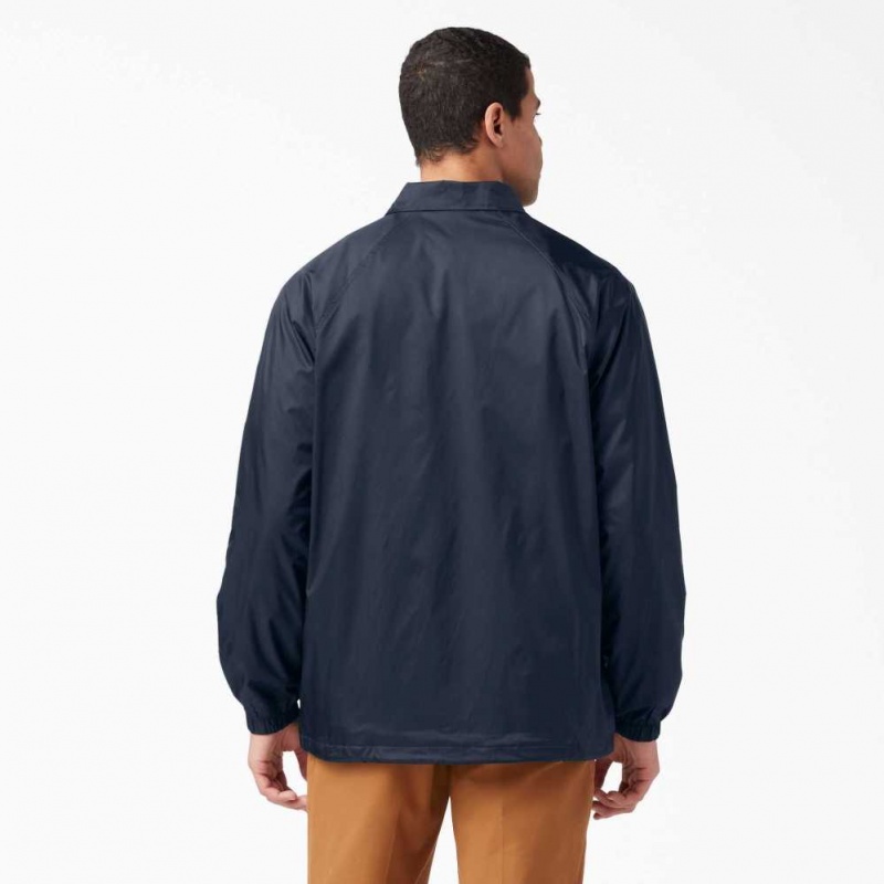 Dickies Snap Front Jacket Tmavě Tmavě Blankyt | CZ0001751