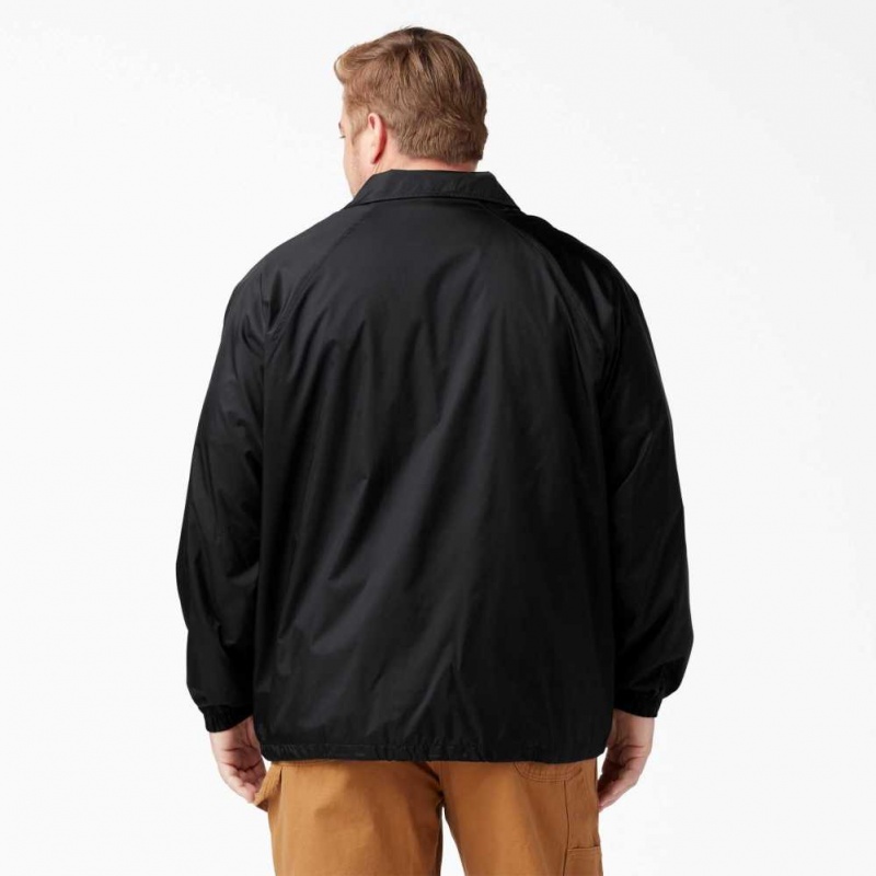 Dickies Snap Front Jacket Černé | CZ0001704