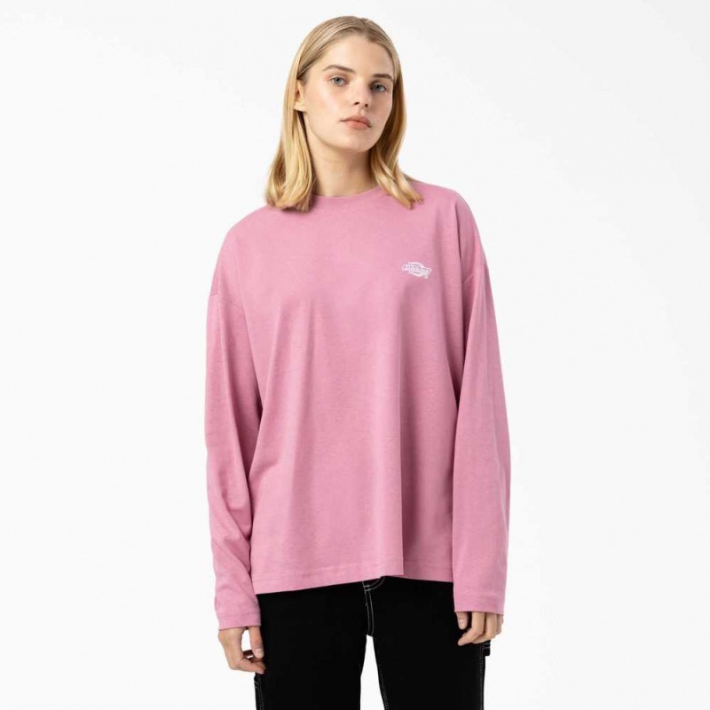 Dickies Summerdale Long Sleeve T-Shirt Foxglove | CZ0000774