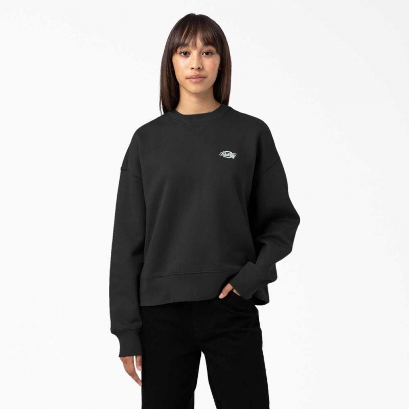 Dickies Summerdale Sweatshirt Černé | CZ0001041