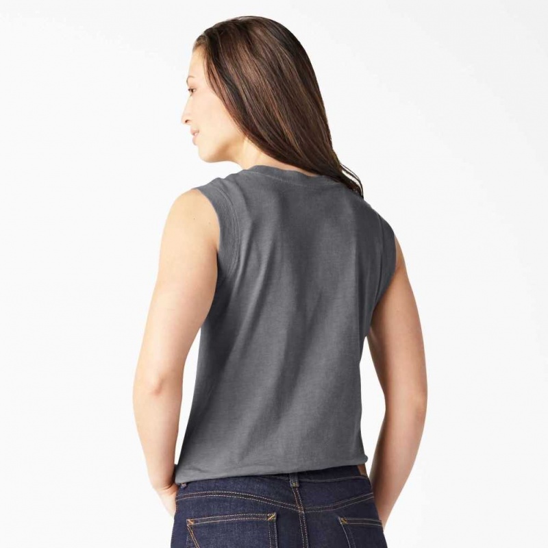 Dickies Tank Top Graphite Gray | CZ0000466