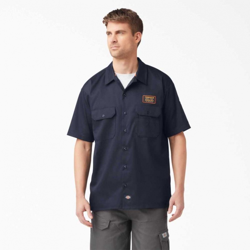 Dickies Traeger x Dickies Ultimate Grilling Shirt Tmavě Tmavě Blankyt | CZ0001218