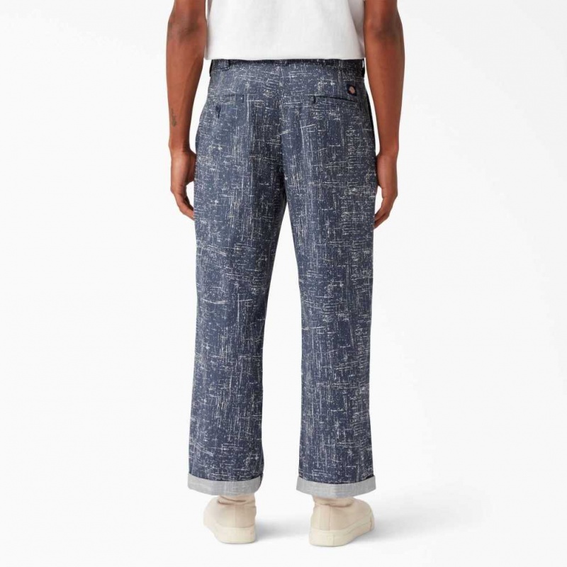 Dickies Twill Cuffed Pracovní Pants Tmavě Blankyt | CZ0001550