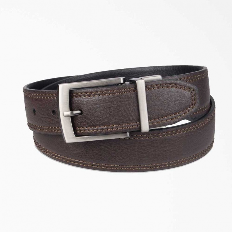 Dickies Two-In-One Reversible Stretch Belt Tan | CZ0002522