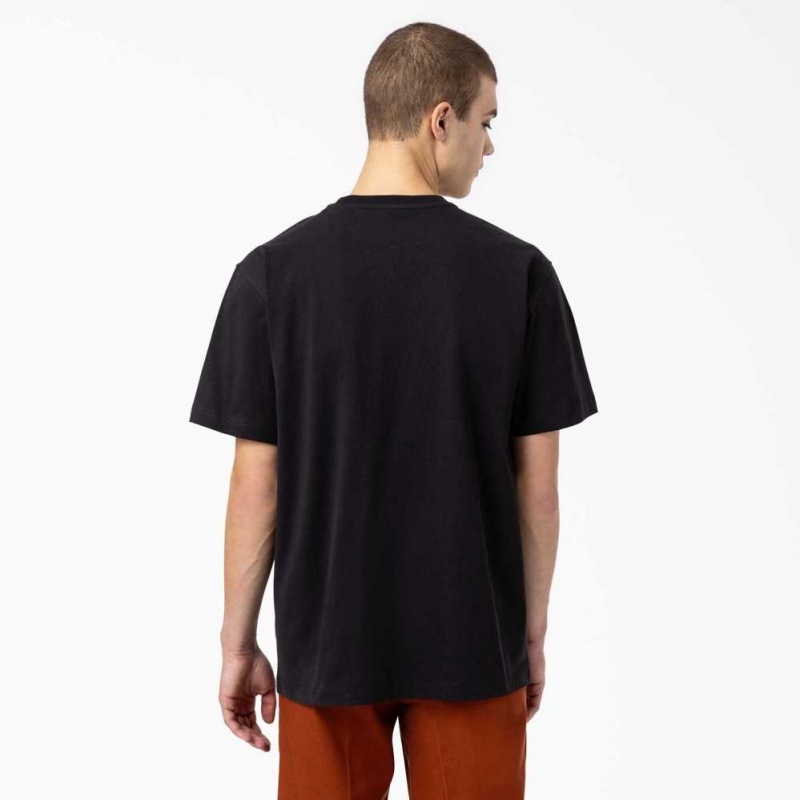 Dickies Union Springs Krátké Sleeve T-Shirt Černé | CZ0000554