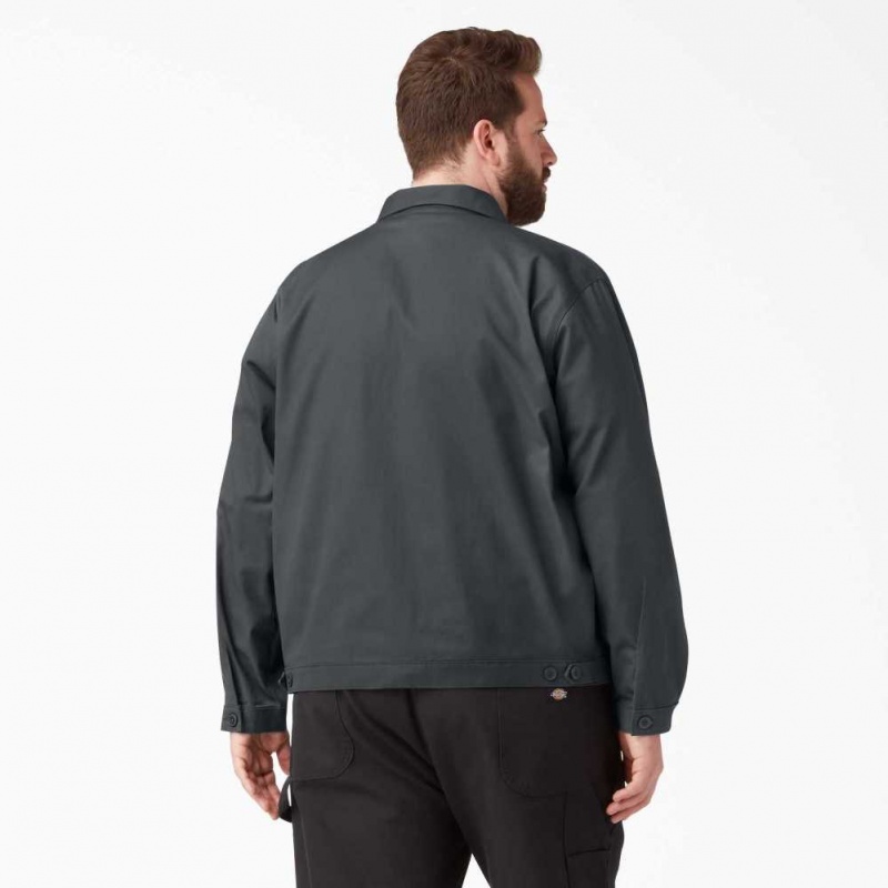 Dickies Unlined Eisenhower Jacket Charcoal Gray | CZ0001737