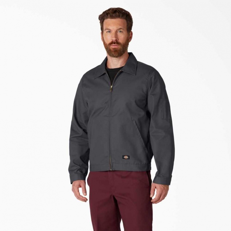 Dickies Unlined Eisenhower Jacket Charcoal Gray | CZ0001737