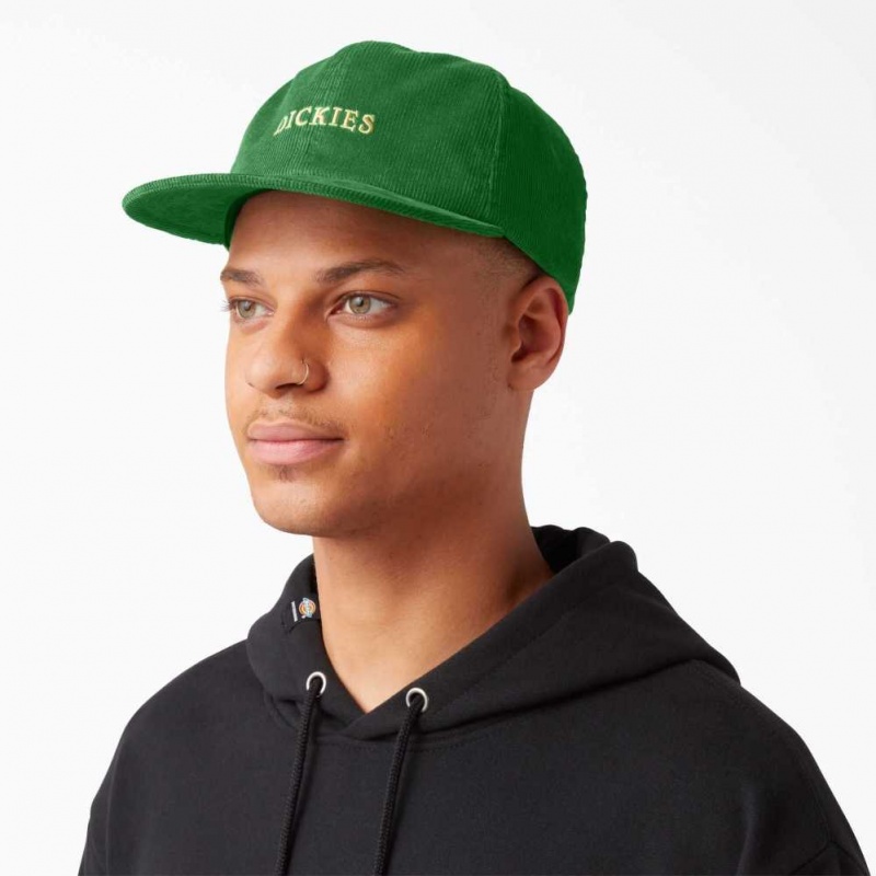 Dickies Vincent Alvarez Corduroy Cap Zelene | CZ0002055