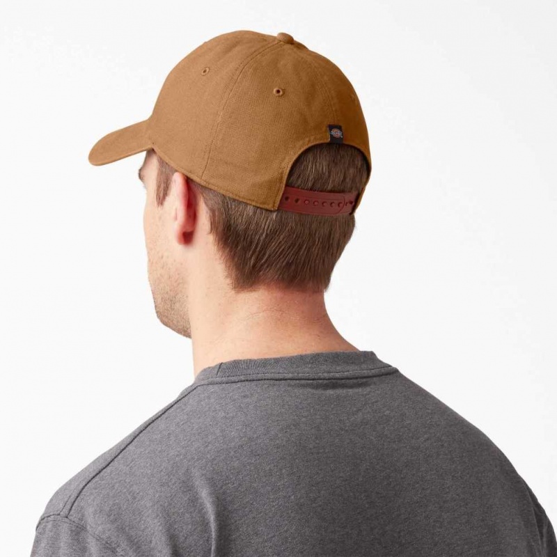 Dickies Washed Platene Cap Hnědé | CZ0001995