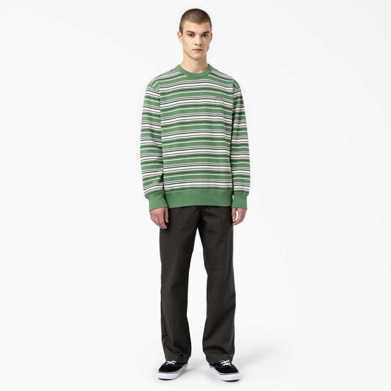 Dickies Westover Pruhovaný Crew Neck Sweatshirt Regular | CZ0001059